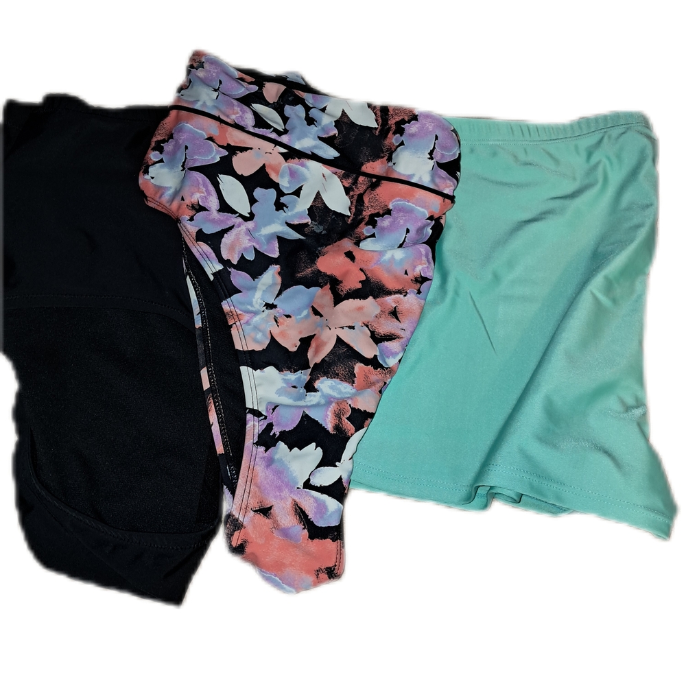 Floral and Solid Kids Bottoms Set